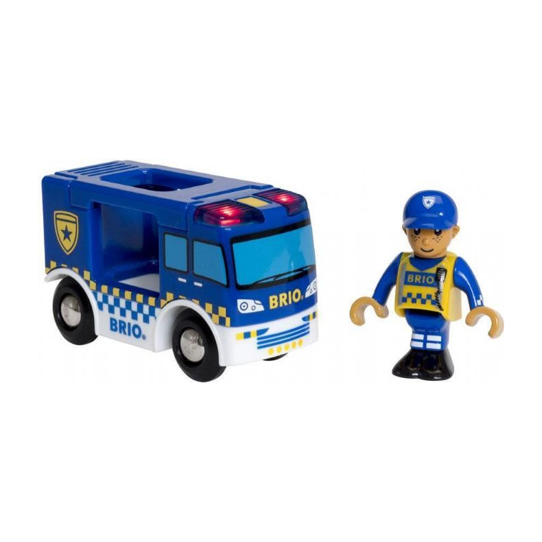 Politibil med lys og lyd