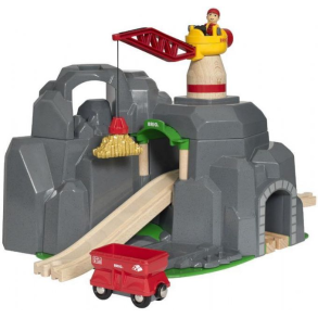 Brio Kran og bjergtunnel