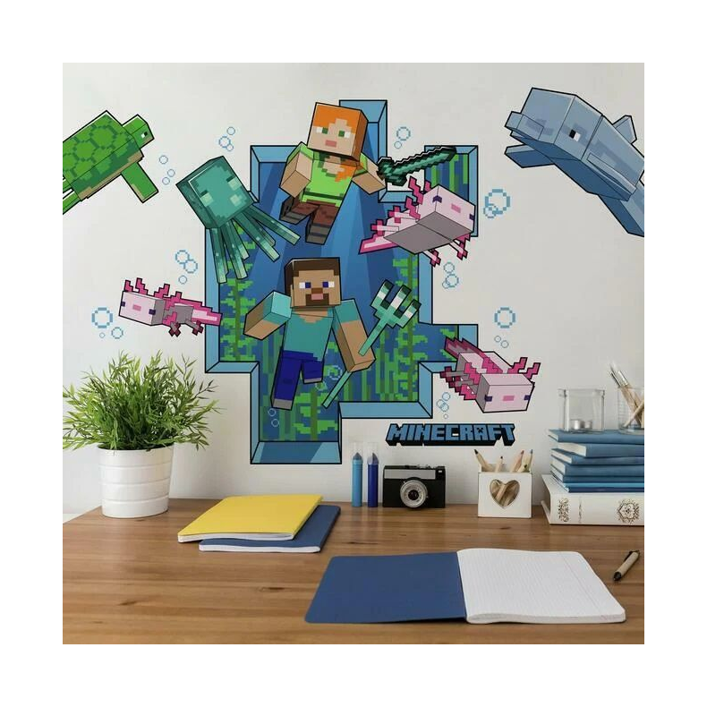 Minecraft giant wallstickers