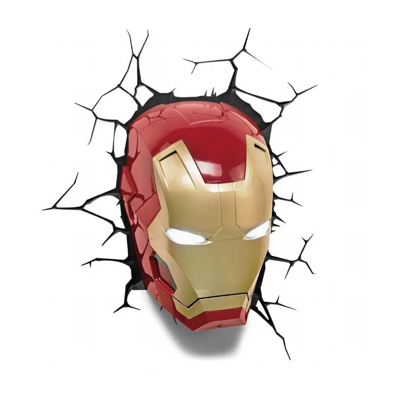 3D vglampe - Iron Man maske