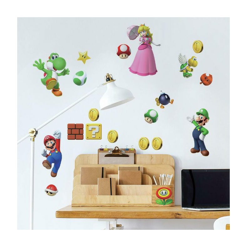 Super Mario Wallsticker 20stk
