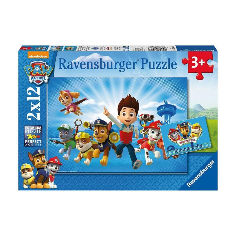 Paw patrol puslespil 2x12