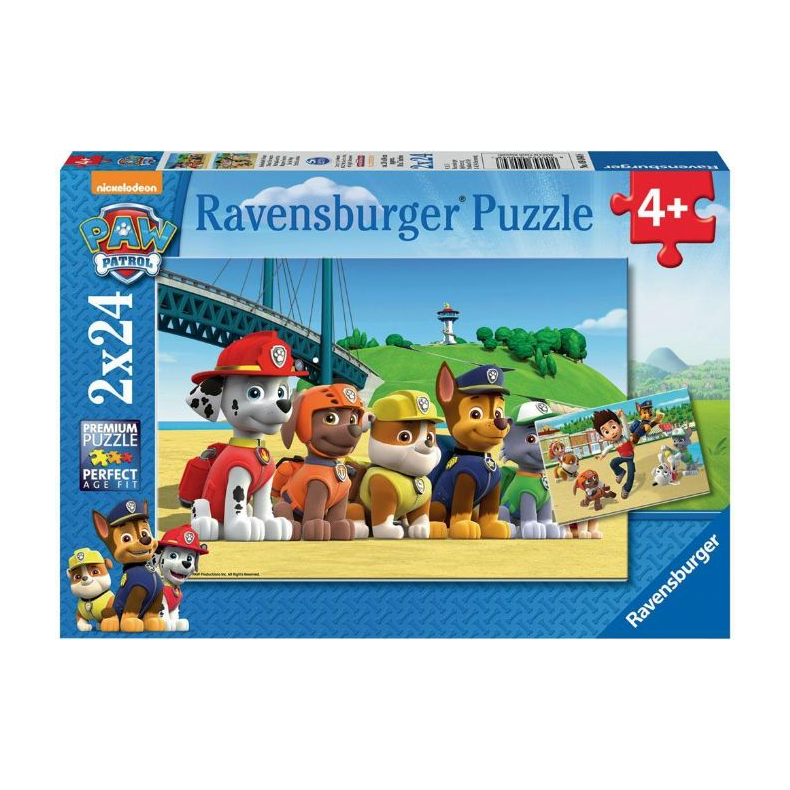 Paw patrol puslespil 2x24