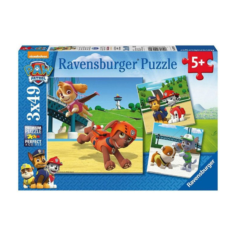 Paw patrol puslespil 3x49