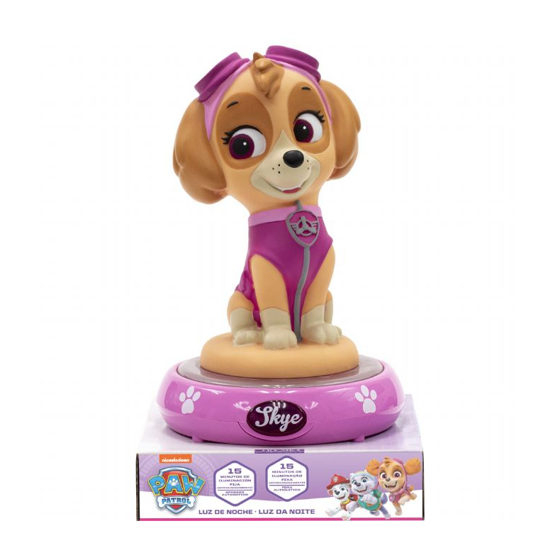 Paw Patrol Skye 3D Figur Natlampe