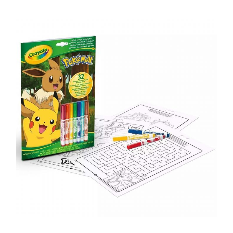 Crayola Pokemon Aktivitetsbog