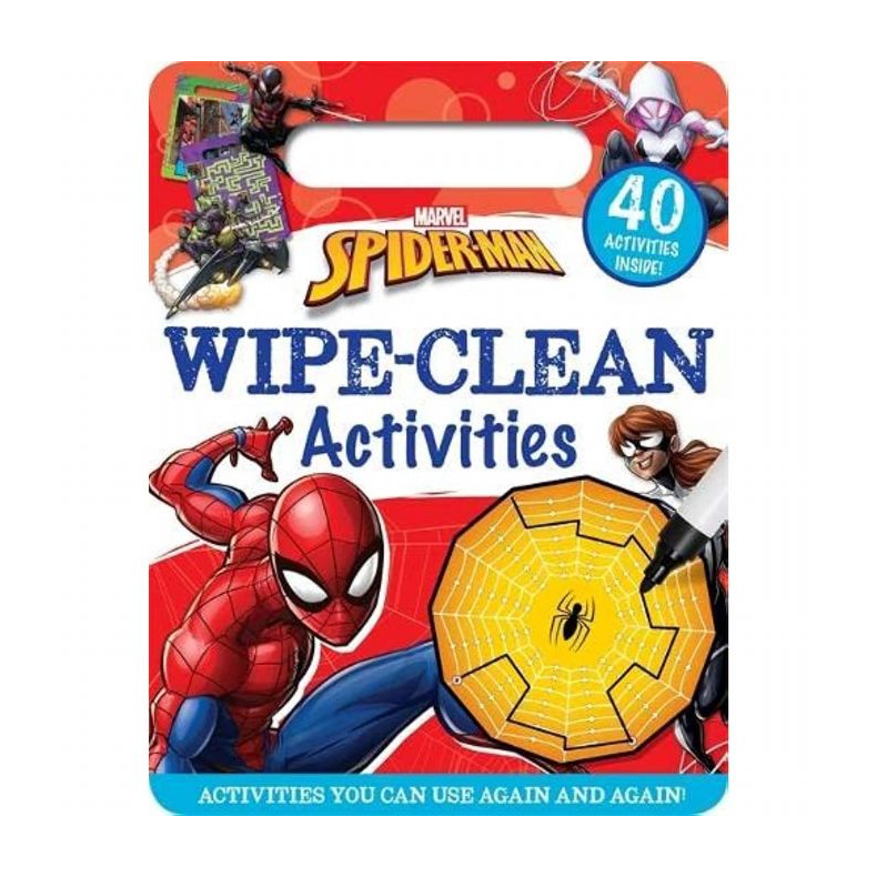 Marvel Spiderman Wipe-Clean Aktivitetsbo