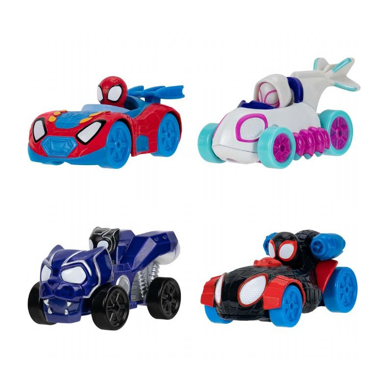 Spidey Amazin Metal Biler 4-pack