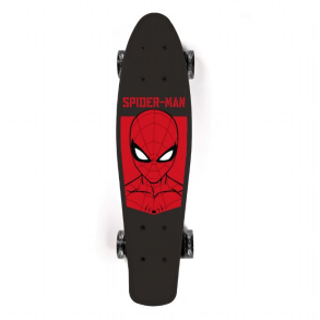 Spiderman Pennyboard Sort og Rd