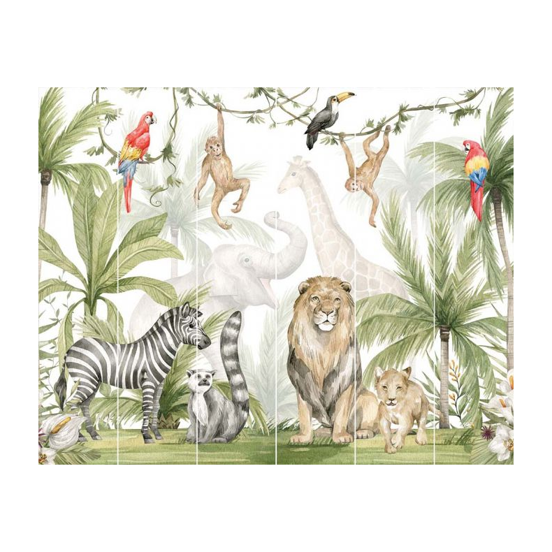 Jungle Safari Tapet 243x305 cm