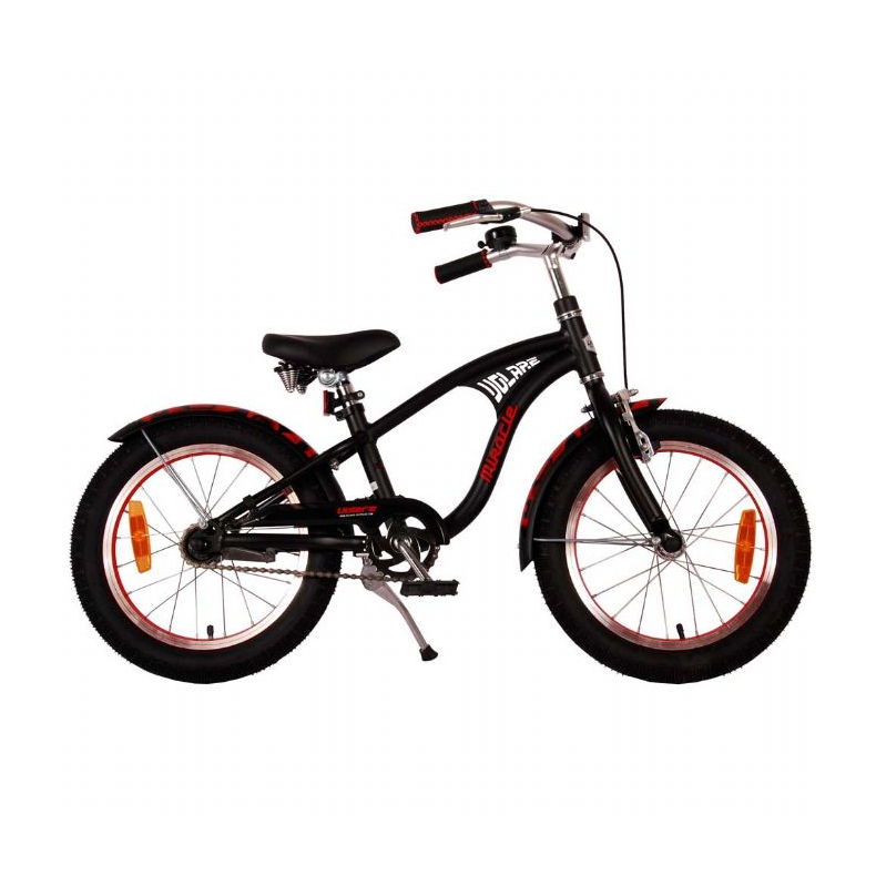 Miracle Cruiser Mat Sort Cykel 16 tommer