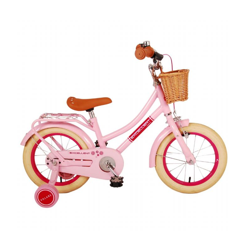 Excellent Brnecykel 14 tommer Pink