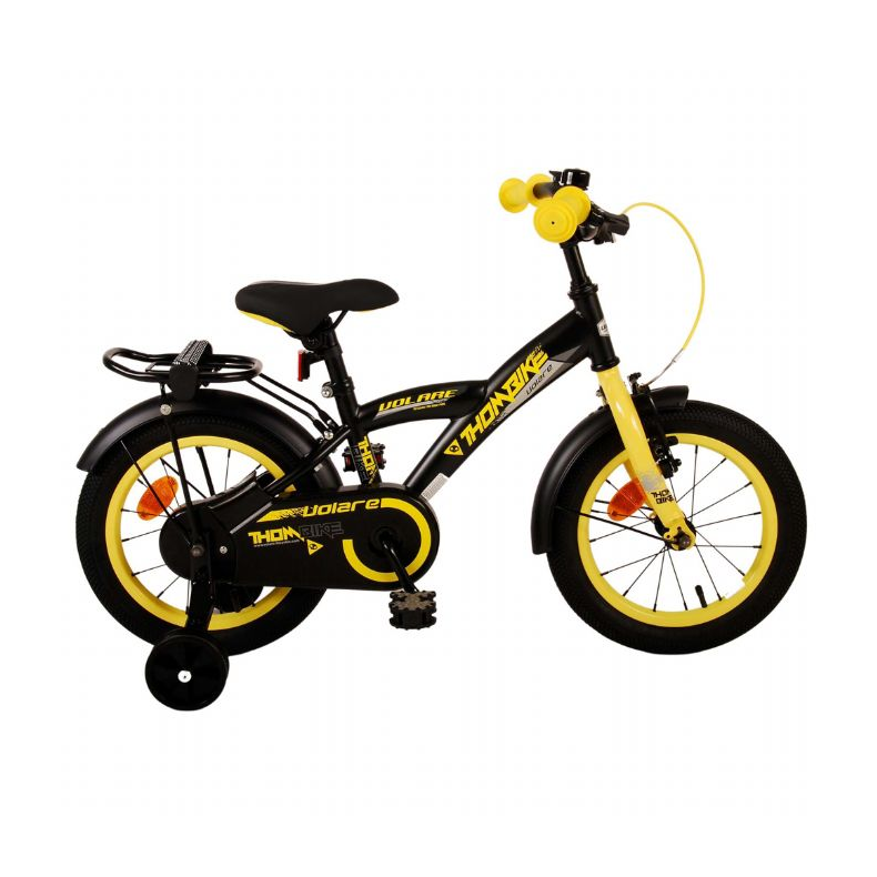 Thombike Brnecykel 14 tommer Sort Gul