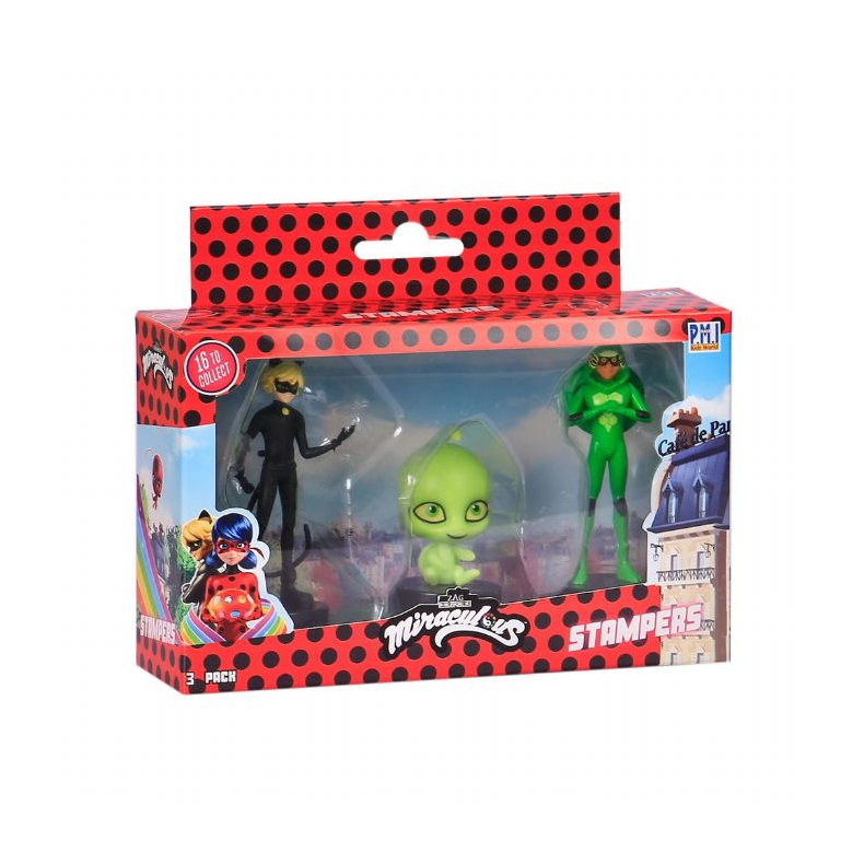 Miraculous Stampers Figurer 3 pack