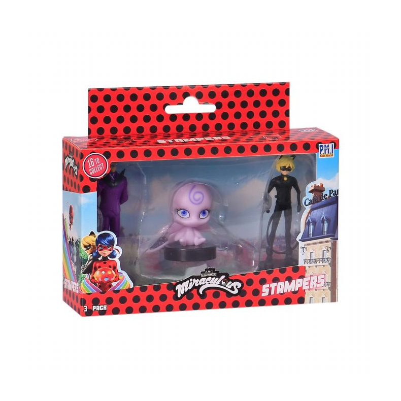 Miraculous Stampers Figurer 3 pack