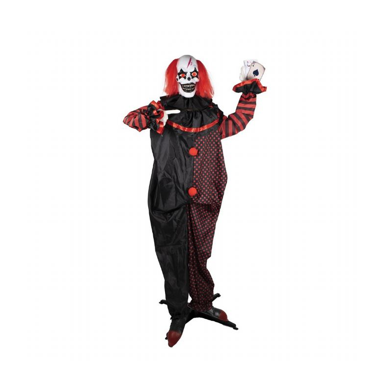 Animeret dobbelt hovedet klovn 180cm