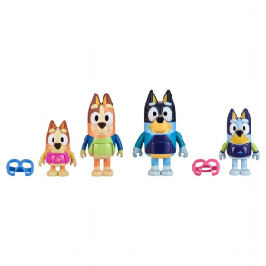 Bluey Familie Strand Figurer 4 Pak