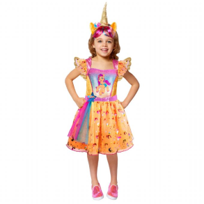 Brnekostume Sunny Stars kjole 104 cm