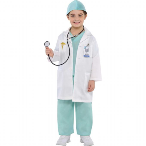 Doktor brnekostume 98 cm
