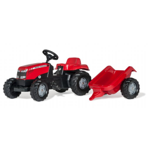 Rd Massey Ferguson traktor med trailer