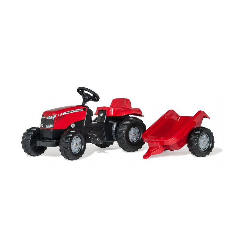 Rd Massey Ferguson traktor med trailer