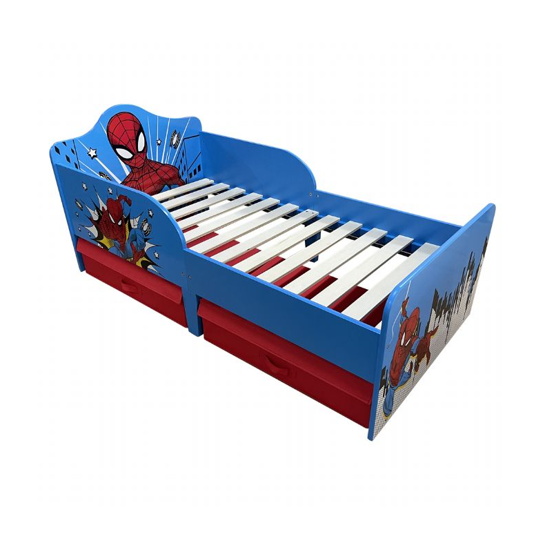 Spiderman juniorseng m. stof skuffer