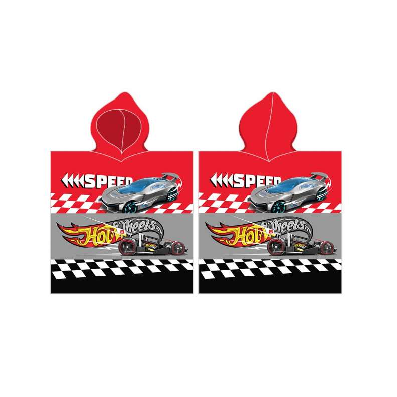 Hot Wheels Poncho Hndklde 55x100 cm