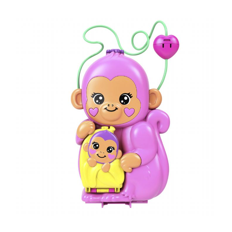 Polly Pocket Momma Monkey &amp; Baby