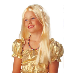 Paryk lang blond