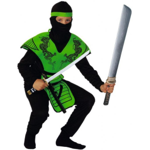Grn Ninja Fighter Dragt 160 cm