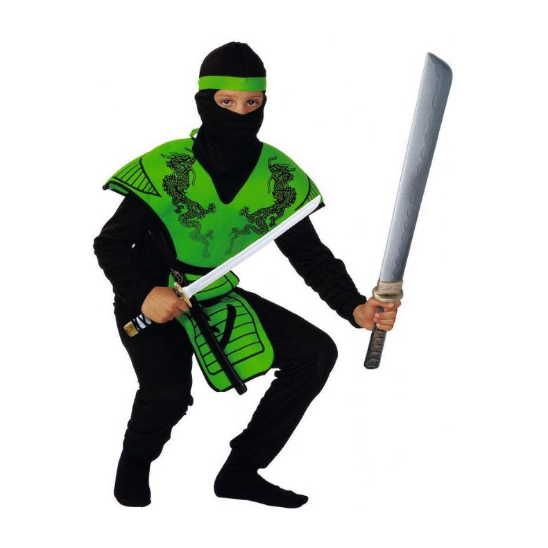 Grn Ninja Fighter Dragt 160 cm