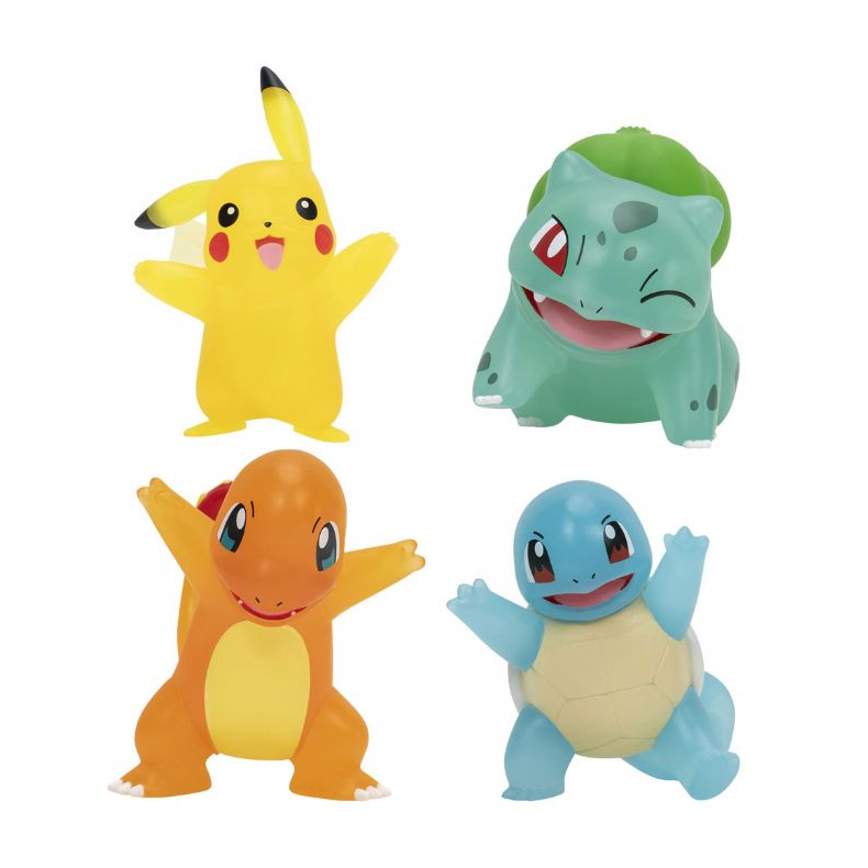 Pokemon Gennemsigtig Figurer 4 pack