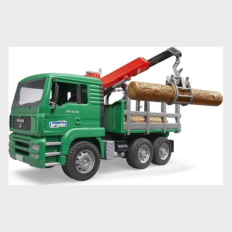 Bruder - Man Timber Truck Med Kran - 2769