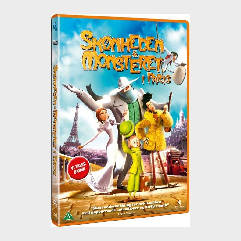 Sknheden Og Monsteret I Paris / A Monster In Paris - DVD - Film