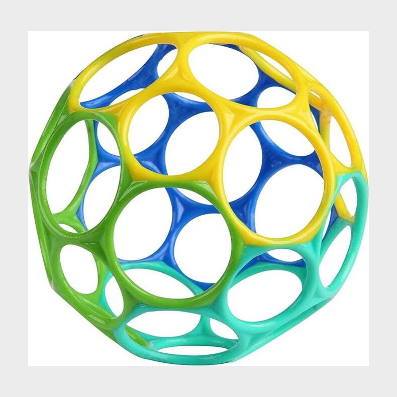 Oball Motorikbold / O Ball Bold - 10 Cm - Bl Og Grn