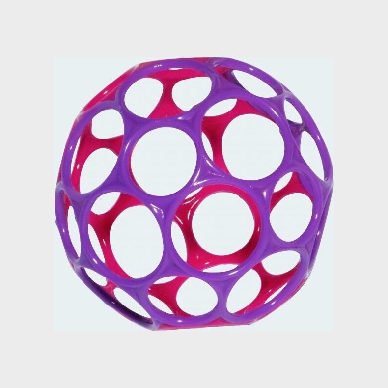 Oball Motorikbold / O Ball Bold - 10 Cm - Lilla Og Pink