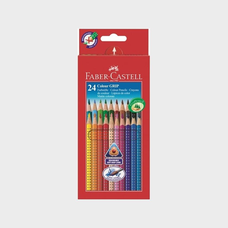 Faber-castell Farveblyanter - Colour Grip - 24 Stk.