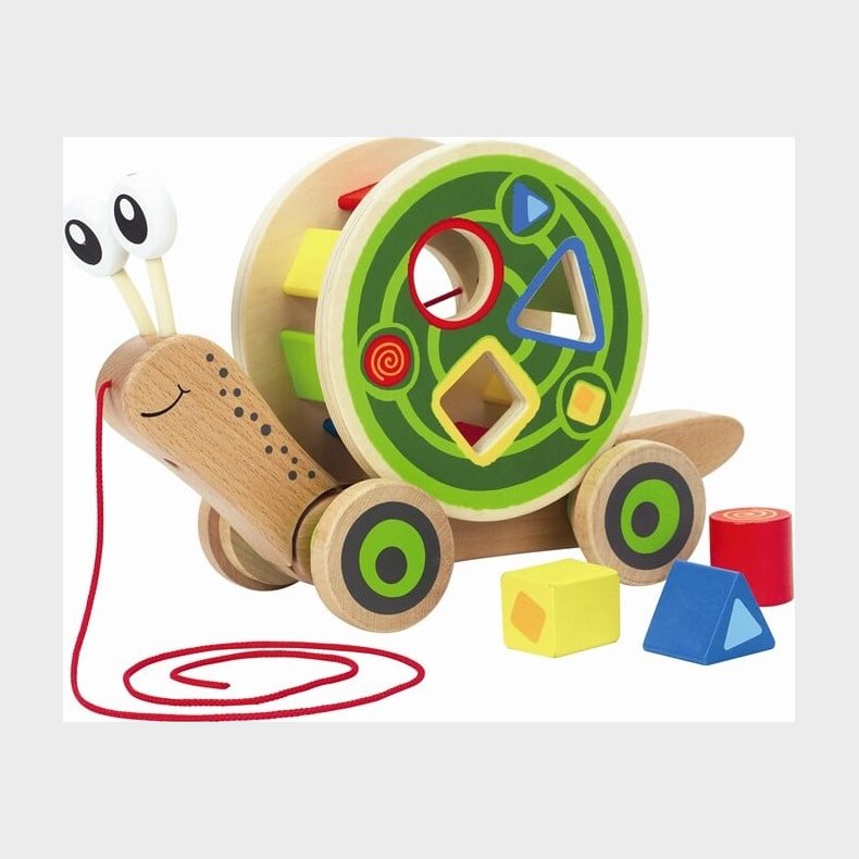 Hape Trkdyr / Puttekasse - Walk-a-long Snail