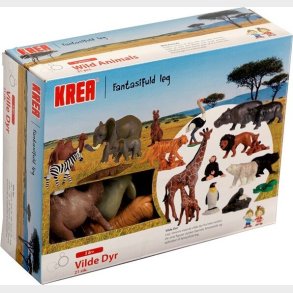 Krea Dyr - Pakke Med 21 Vilde Dyr