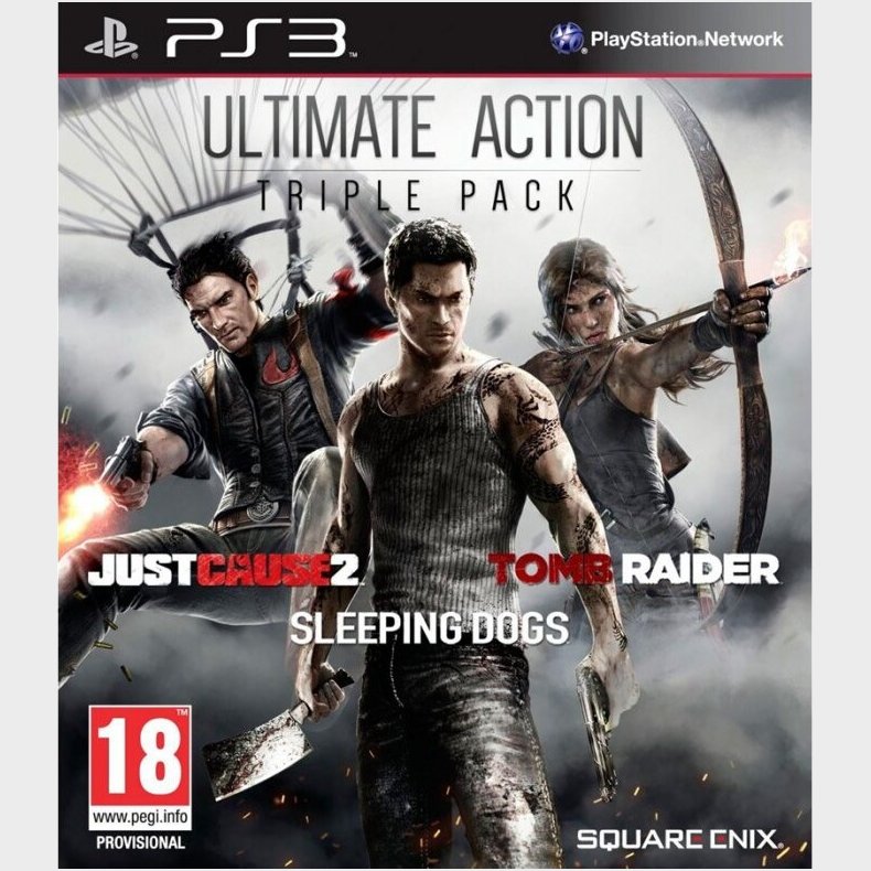 Just Cause 2, Sleeping Dogs &amp; Tomb Raider Bundle - PS3