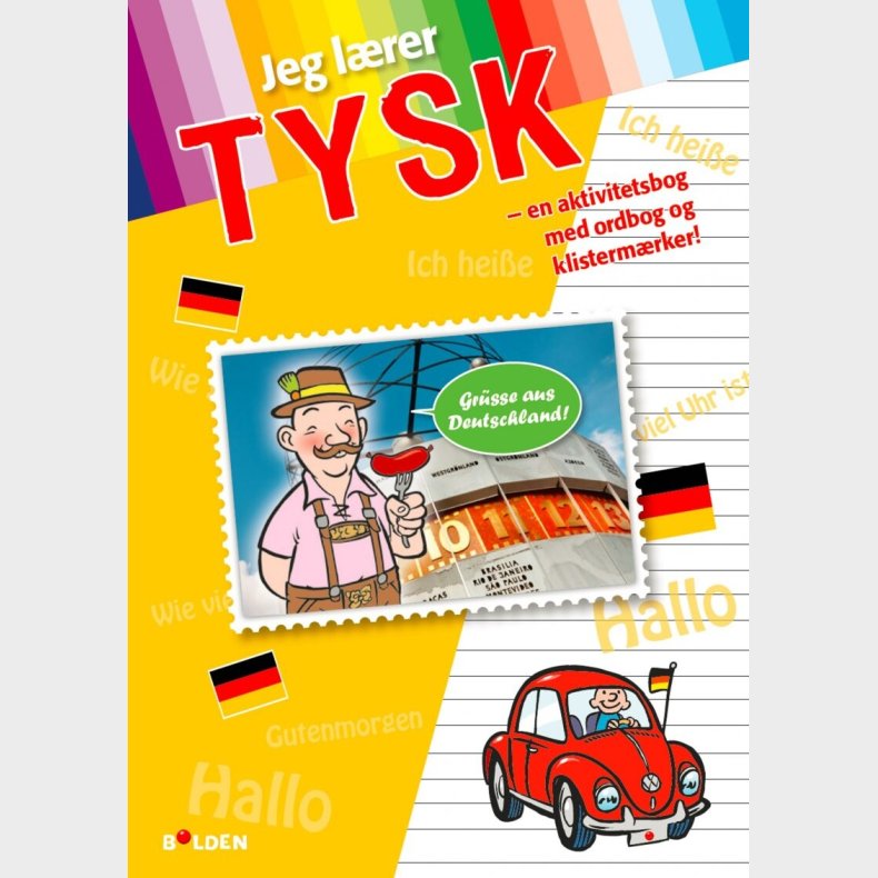 Jeg Lrer Tysk - En Aktivitetsbog Med Ordbog Og Klistermrker - Diverse - Bog