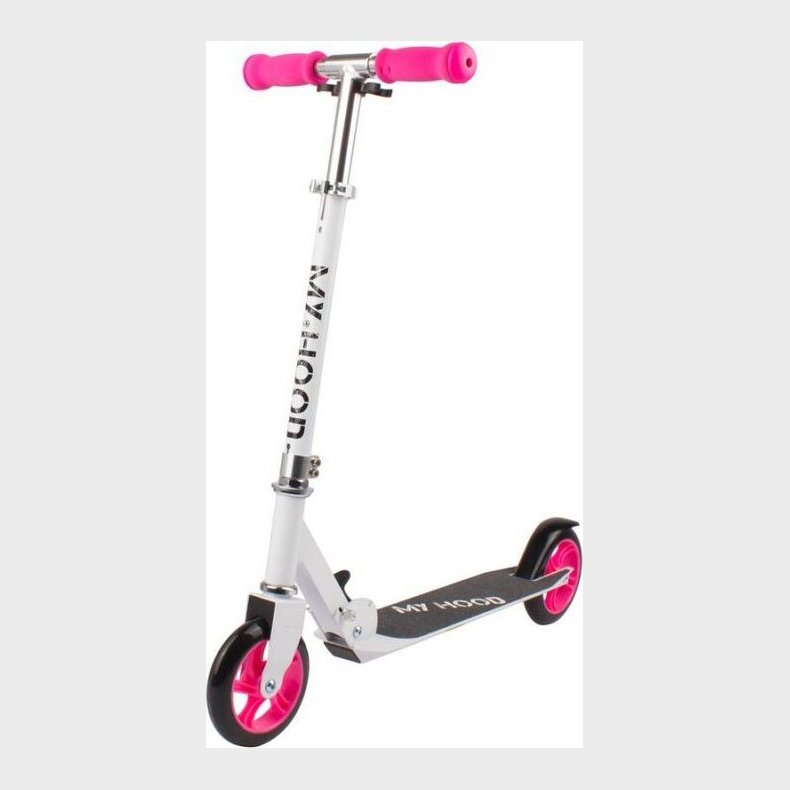 My Hood Lbehjul - Scooter 145 - Hvid/pink