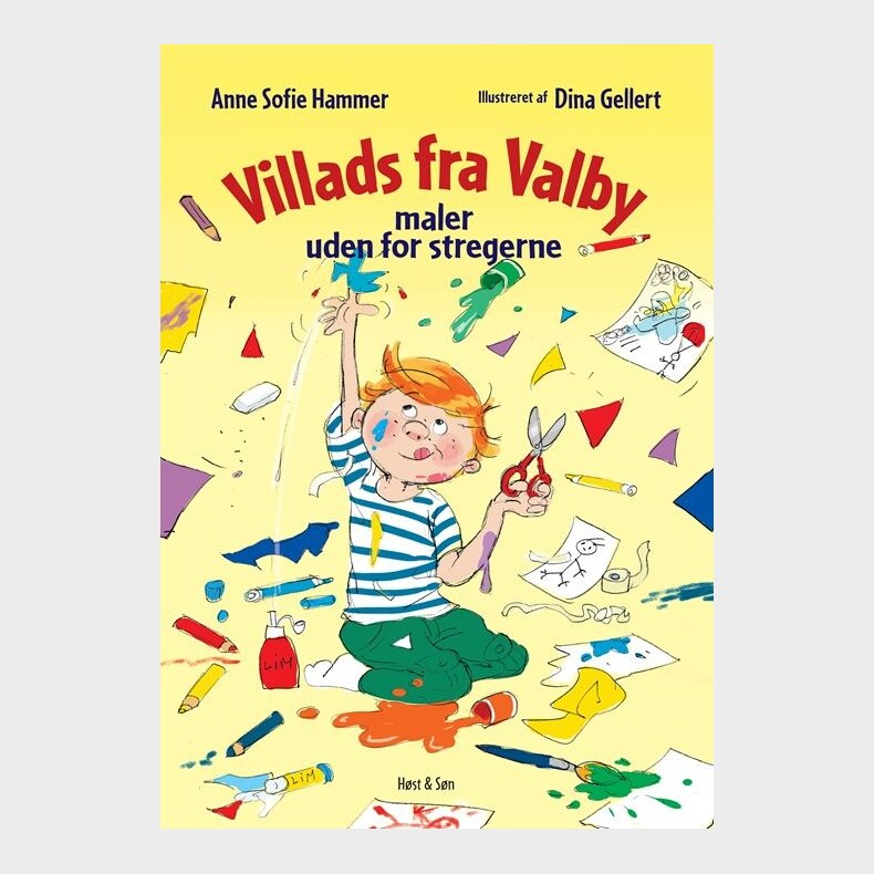 Malebog - Villads Fra Valby Maler Uden For Stregerne - Anne Sofie Hammer - Bog