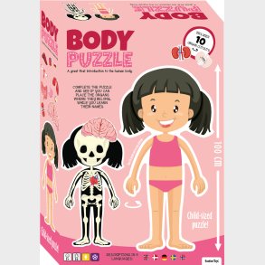 Gulvpuslespil Om Kroppen - Pige