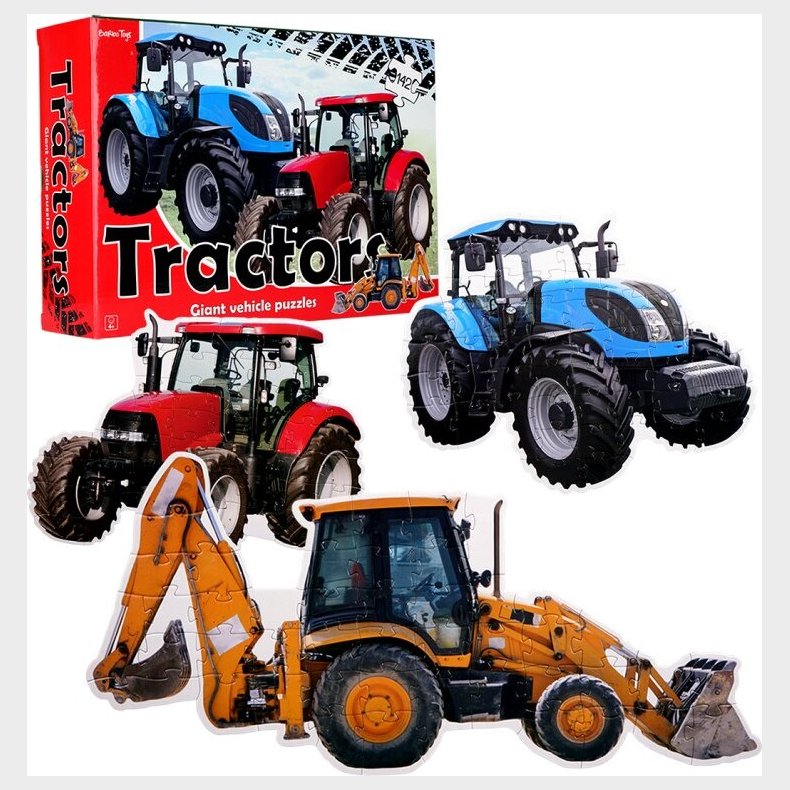 Traktor Puslespil - 45 X 30 Cm