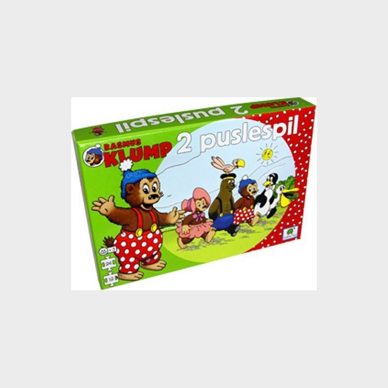 Rasmus Klump Puslespil - Pakke Med 2 Puslespil