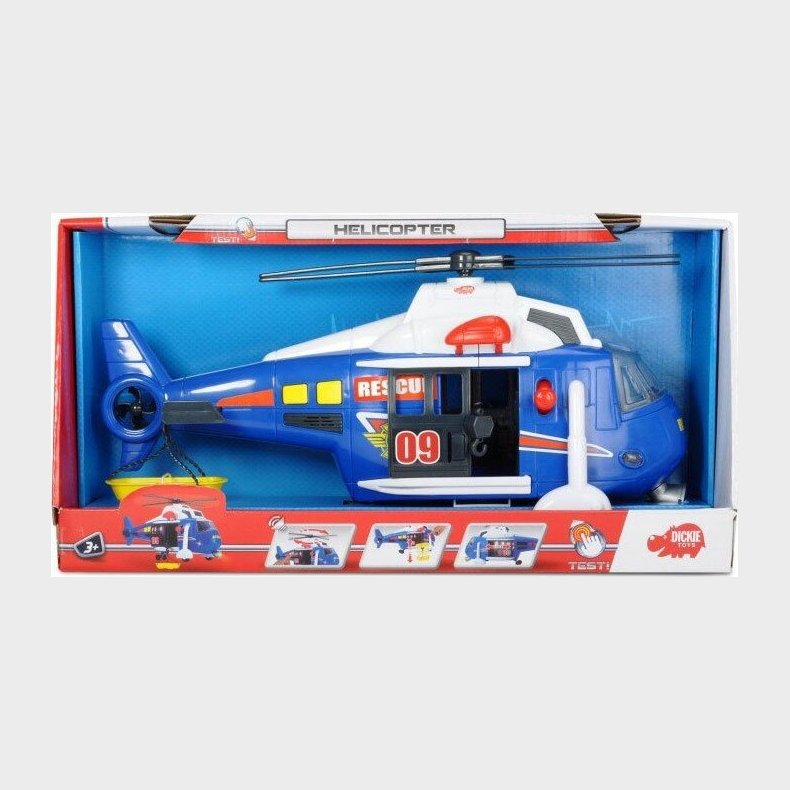 Legetjs Helikopter Med Lys Og Lyd - 32 Cm