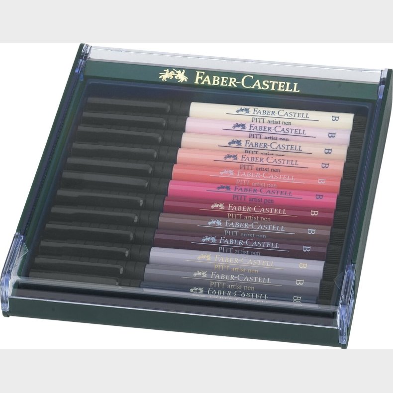 Gaveske: Faber Castell - Pitt Artist Pen - Hudfarver