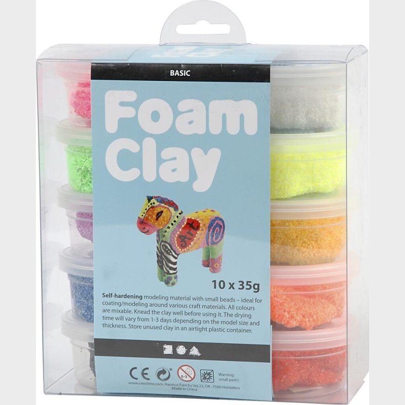 Foam Clay - Modellervoks St - Basic 10x35 G