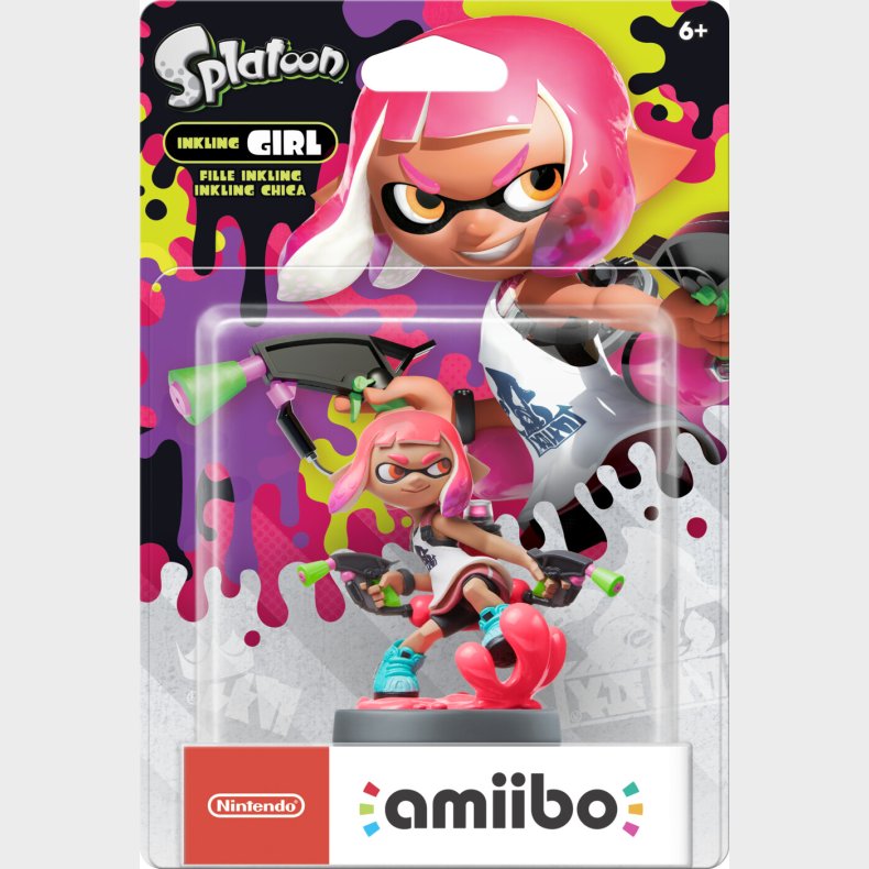 Nintendo Amiibo - Splatoon Figur - Inkling Girl Neon Pink